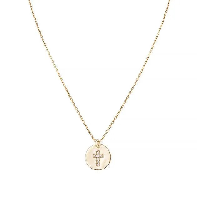 Cross Pave Necklace