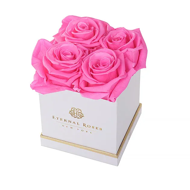 Lennox Small Gift Box - Classic Collection of Forever Roses in Barbie-lish - Image 3